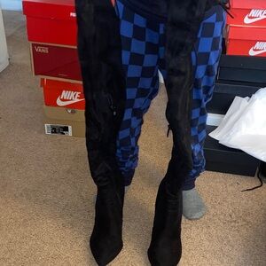 Elegant Black Over the Knee Boots